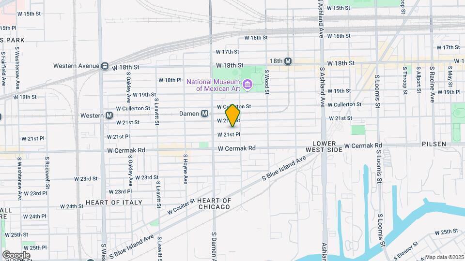 1914 W 21st Pl Map and Location Details