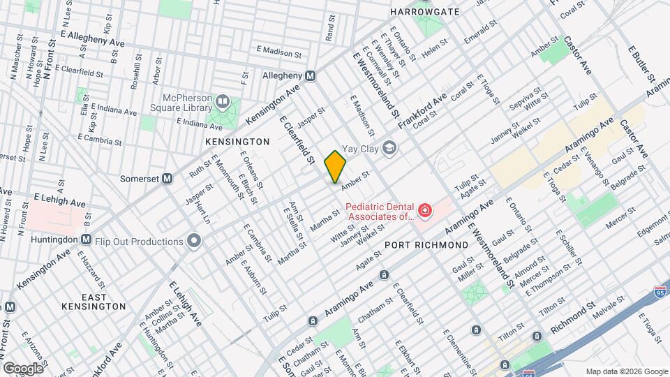 2083 E Clearfield St, Unit 1st Floor Front Map and Location Details