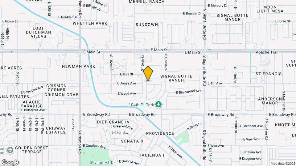 10424 E Balsam Ave Map and Location Details