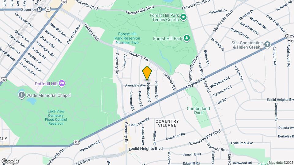 1618 Eddington Rd Map and Location Details