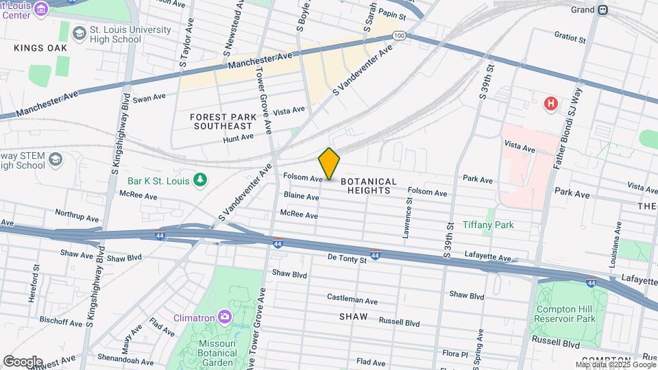 4164 Folsom Ave Map and Location Details
