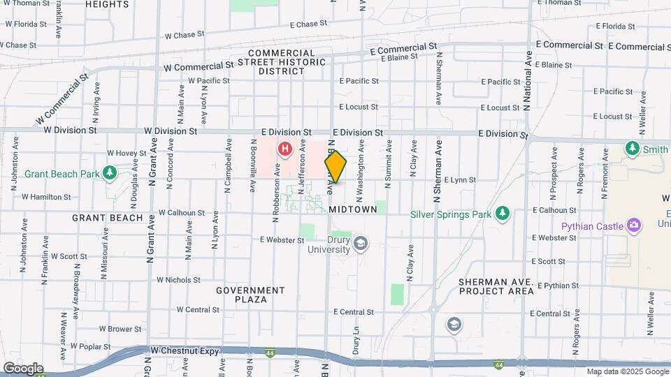 1344 N Benton Ave Map and Location Details