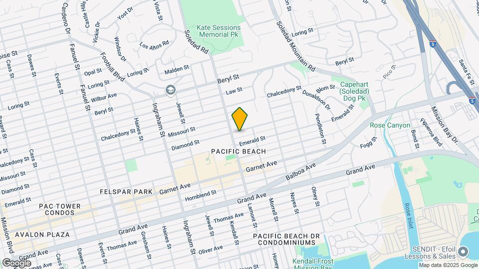 1921 Diamond Street Apartments Map and Location Details