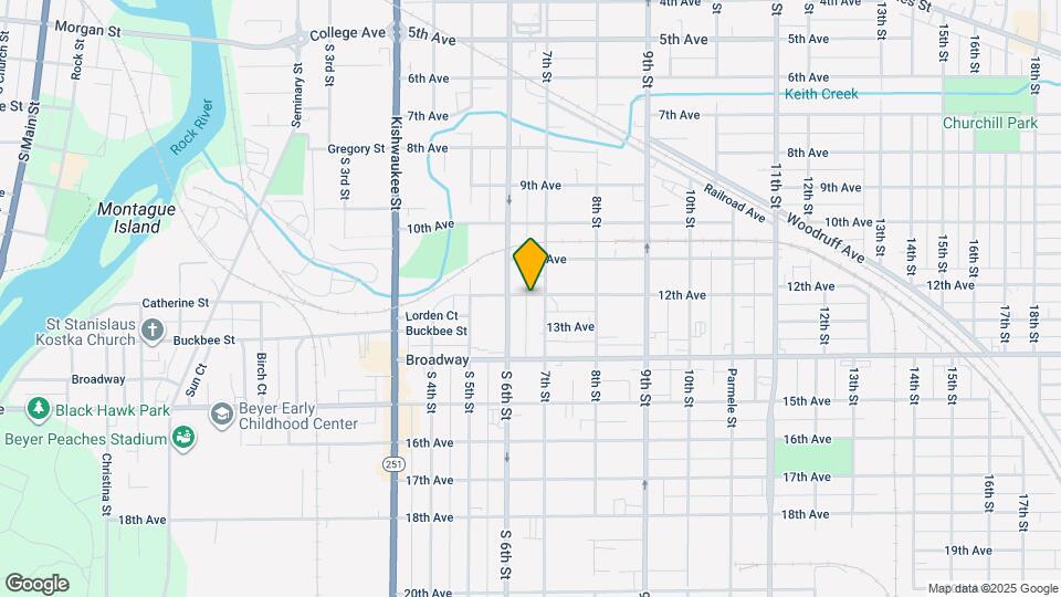 1019 12th Ave Map and Location Details