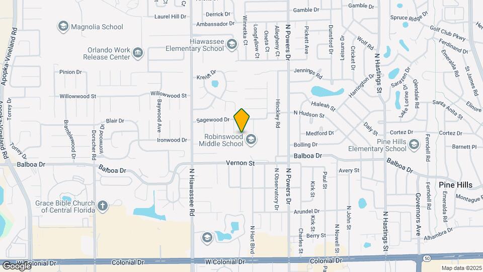 1702 Hickorywood Ln Map and Location Details