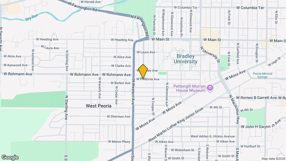 1800 W Fredonia Ave Map and Location Details