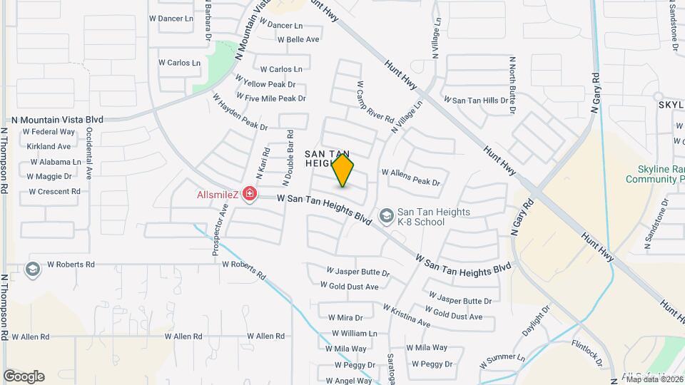 2840 W Mineral Butte Dr Map and Location Details