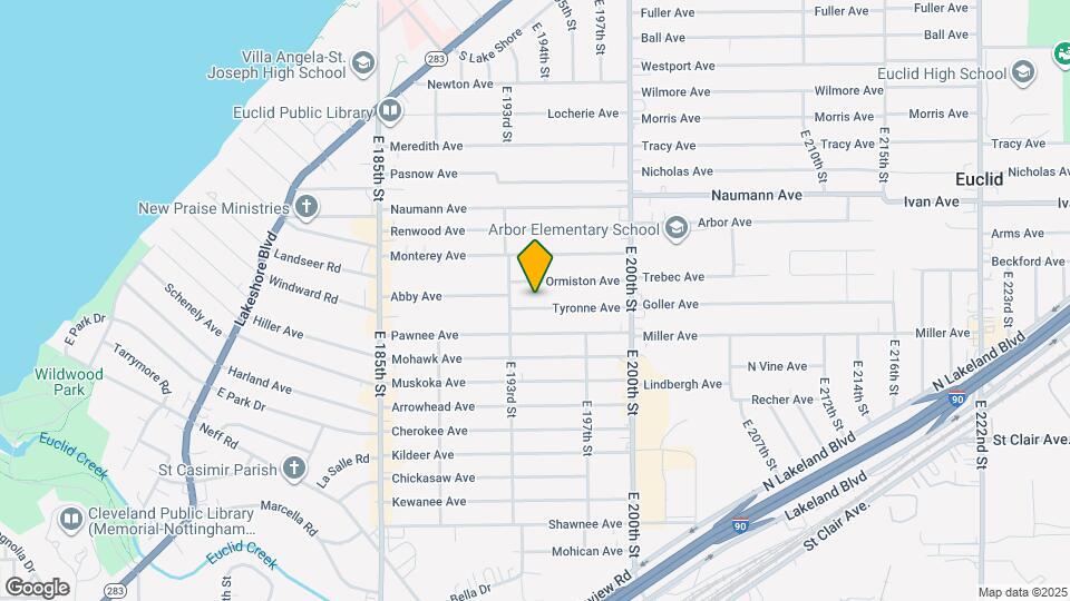 19431 Tyronne Ave Map and Location Details