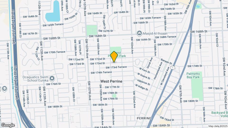 10380 SW 173rd St Map and Location Details