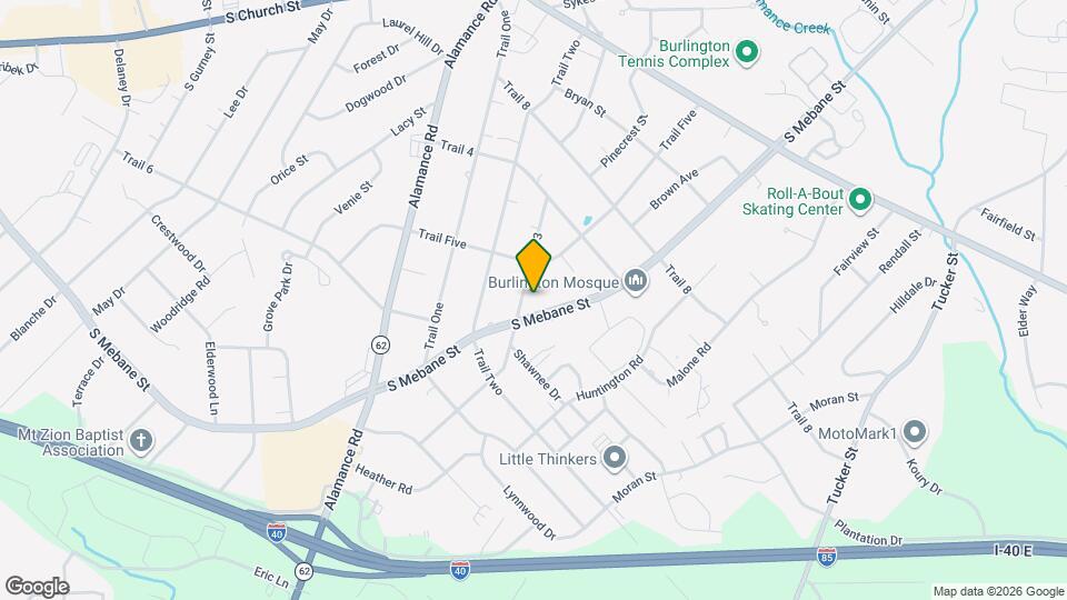 2019 S Mebane St Map and Location Details