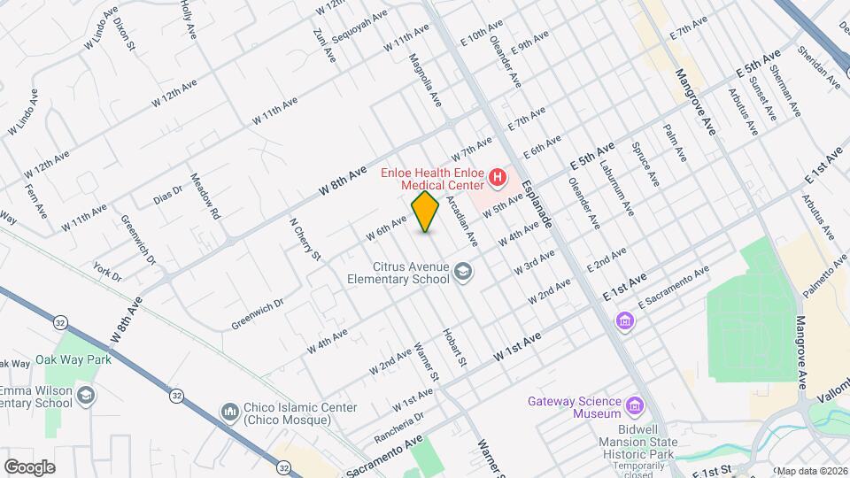 1515 Citrus Ave Map and Location Details