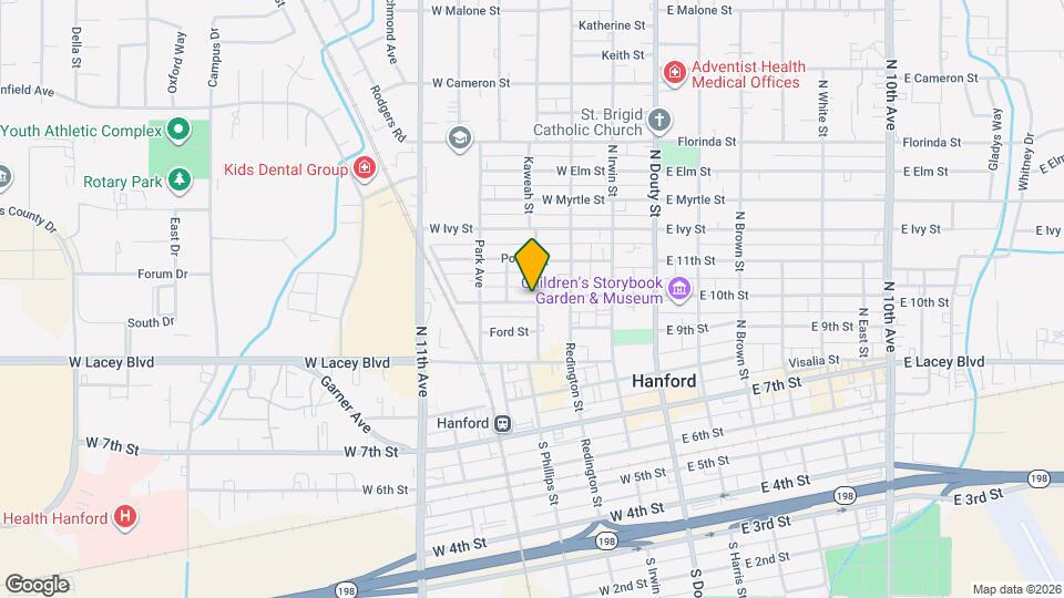 500 Kaweah St Map and Location Details