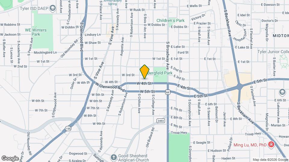 401 W 4th St Map and Location Details