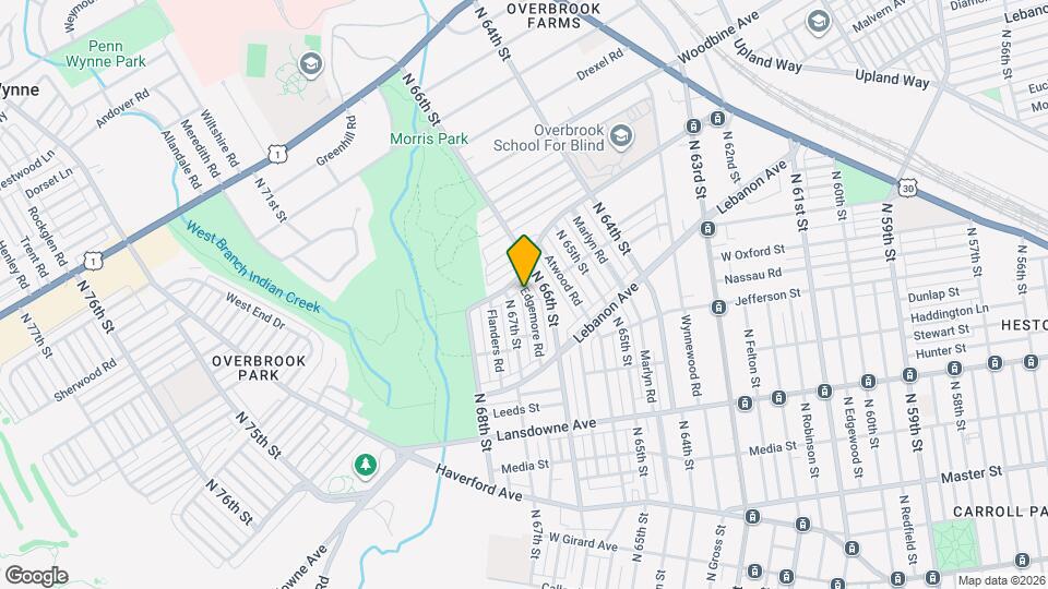1050 Edgemore Rd Map and Location Details