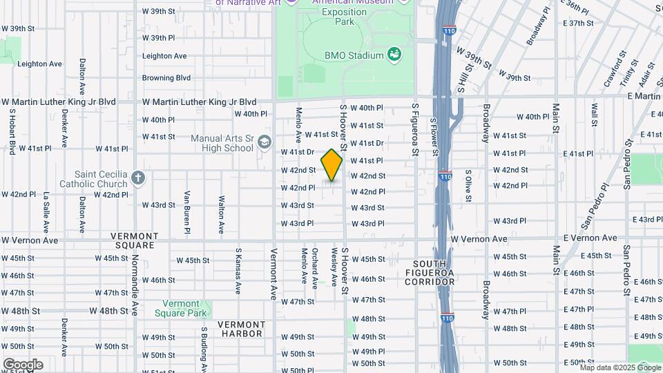 823 W 43rd Pl Map and Location Details