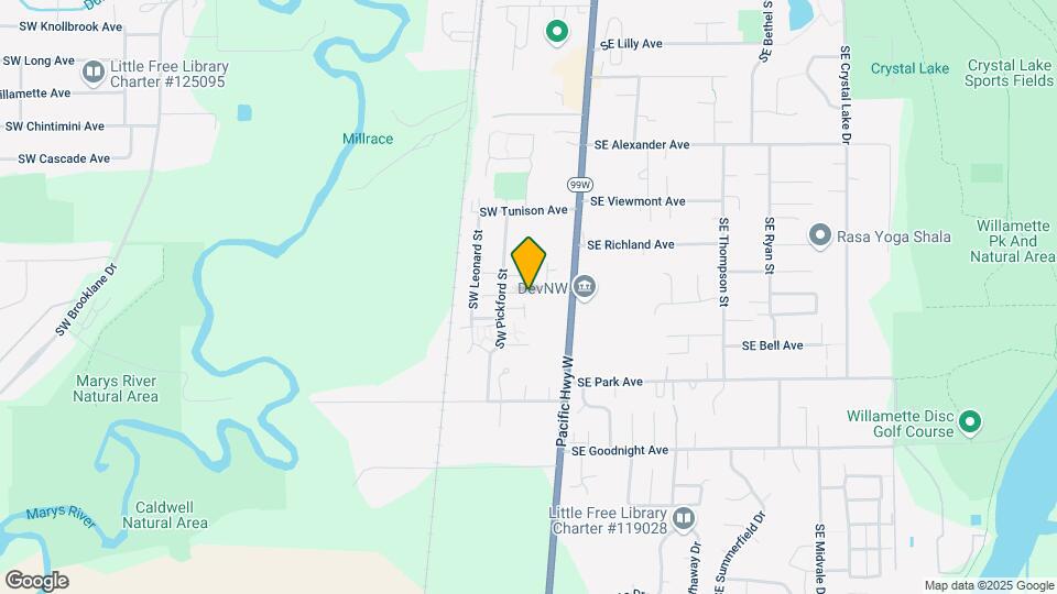 2551 SW Pickford St Map and Location Details