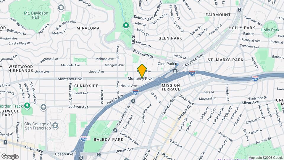 143 Monterey Blvd Mapa y Detalles de la Ubicación