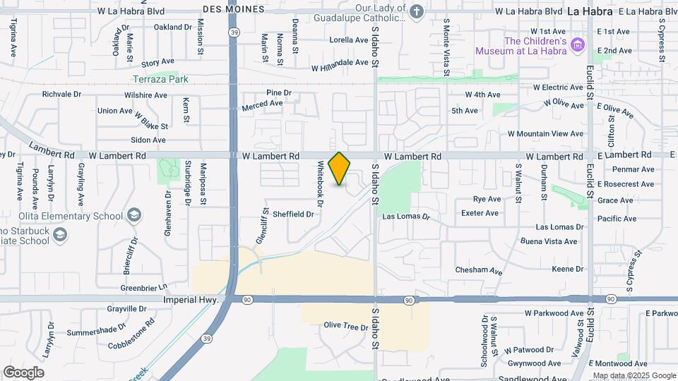 1480 W Lambert Rd Map and Location Details