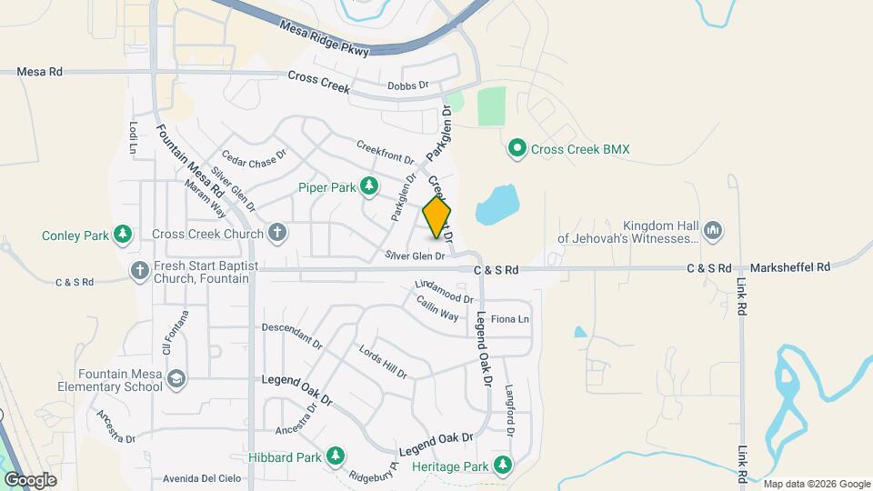 8807 Silver Glen Dr Map and Location Details