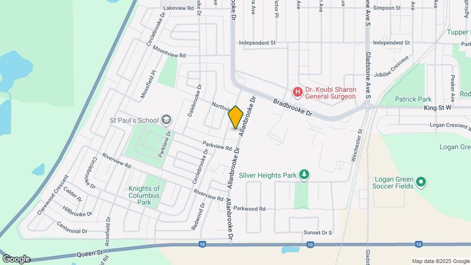 54 Allanbrooke Dr Map and Location Details