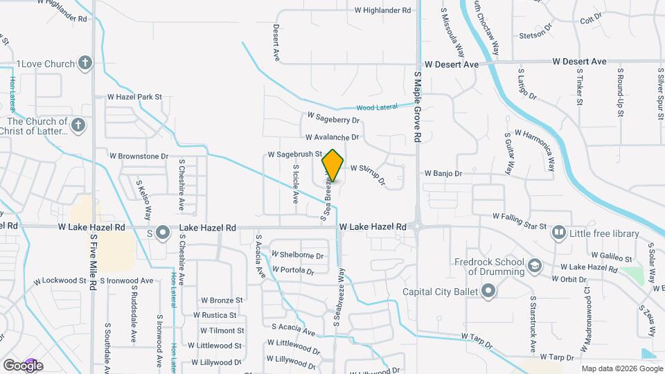 6012 S Sea Breeze Way Map and Location Details