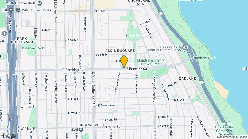 615 E Pershing Rd Map and Location Details
