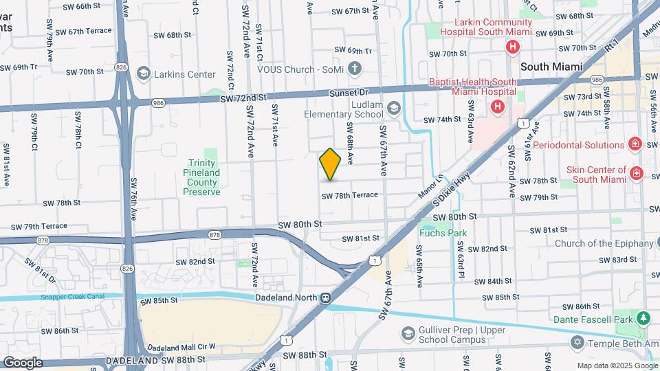6870 SW 77th Terrace Map and Location Details