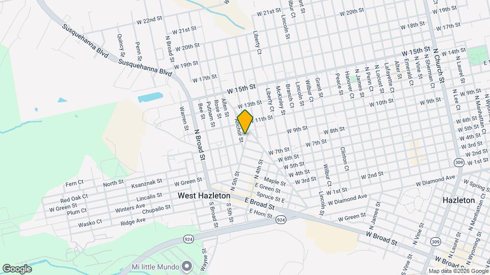 306 N 5th St Mapa y Detalles de la Ubicación