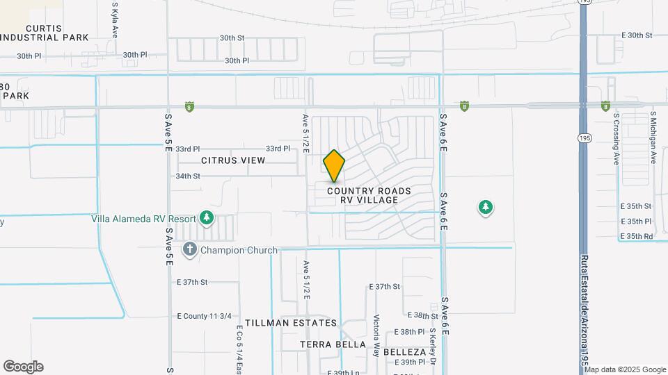 5584 E 34th Pl Map and Location Details