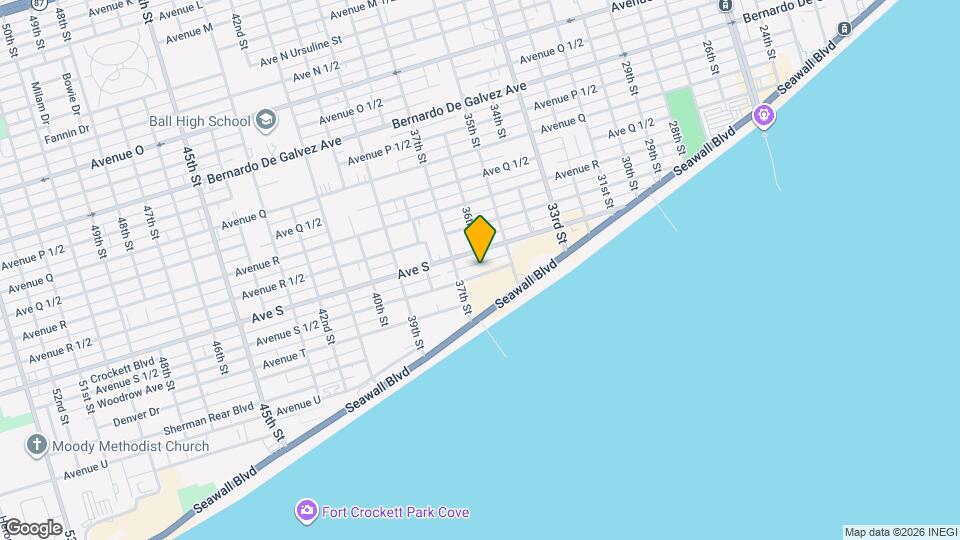 3602 Avenue S 1/2 Map and Location Details