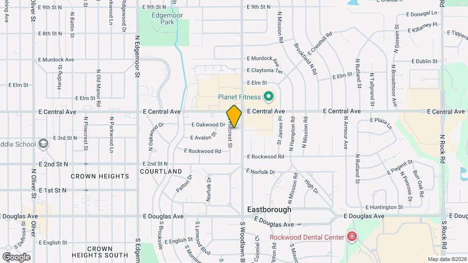374 N Hillcrest St Mapa y Detalles de la Ubicación