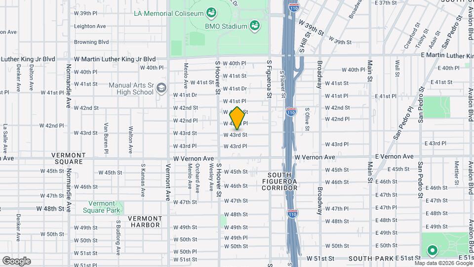 641 W 43rd St Map and Location Details