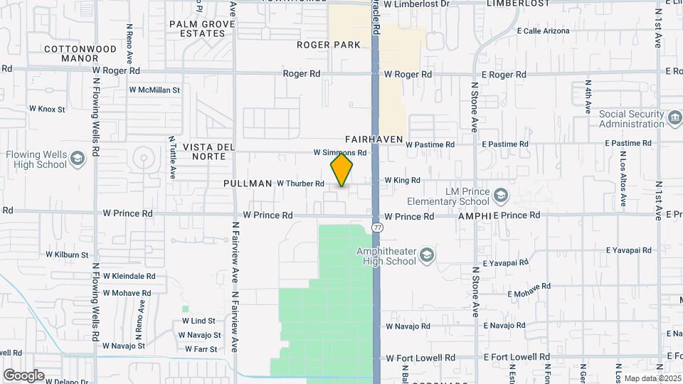 461 W Thurber Rd Map and Location Details