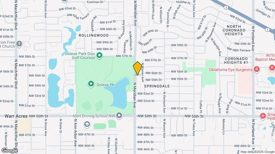 5628 N Meridian Ave Map and Location Details