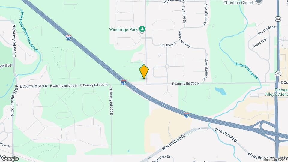 6480 E County Road 700 N Map and Location Details