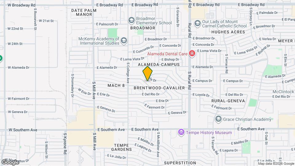 422 E Balboa Dr Mapa y Detalles de la Ubicación