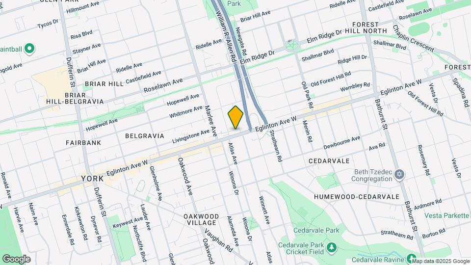1376 Eglinton Ave W Map and Location Details