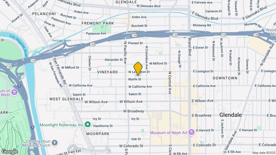 431 Myrtle St Mapa y Detalles de la Ubicación