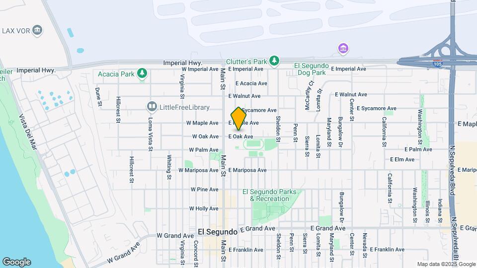 203 E Oak Ave Map and Location Details