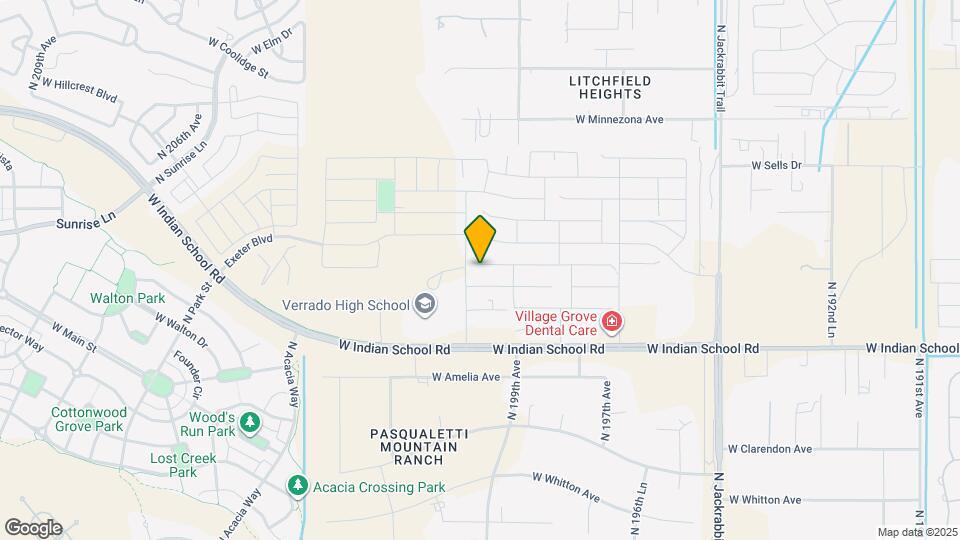 19981 W Glenrosa Ave Map and Location Details