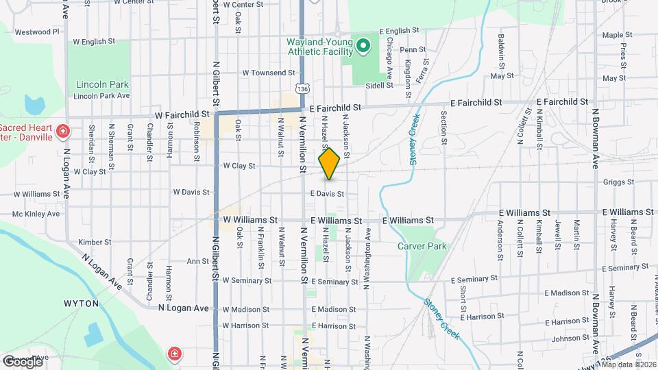 607 N Hazel St Map and Location Details