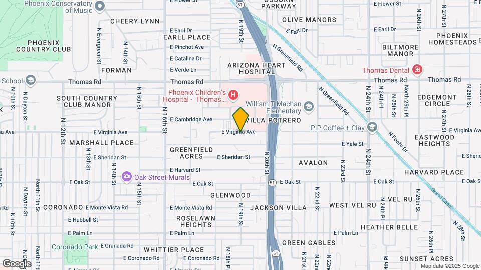 1851 E Virginia Ave Mapa y Detalles de la Ubicación