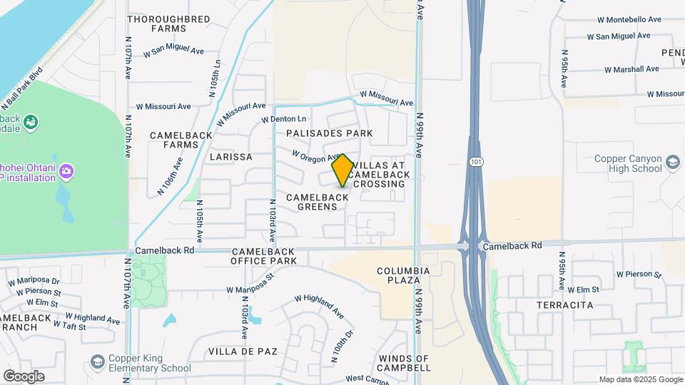 10106 W Medlock Ave Mapa y Detalles de la Ubicación