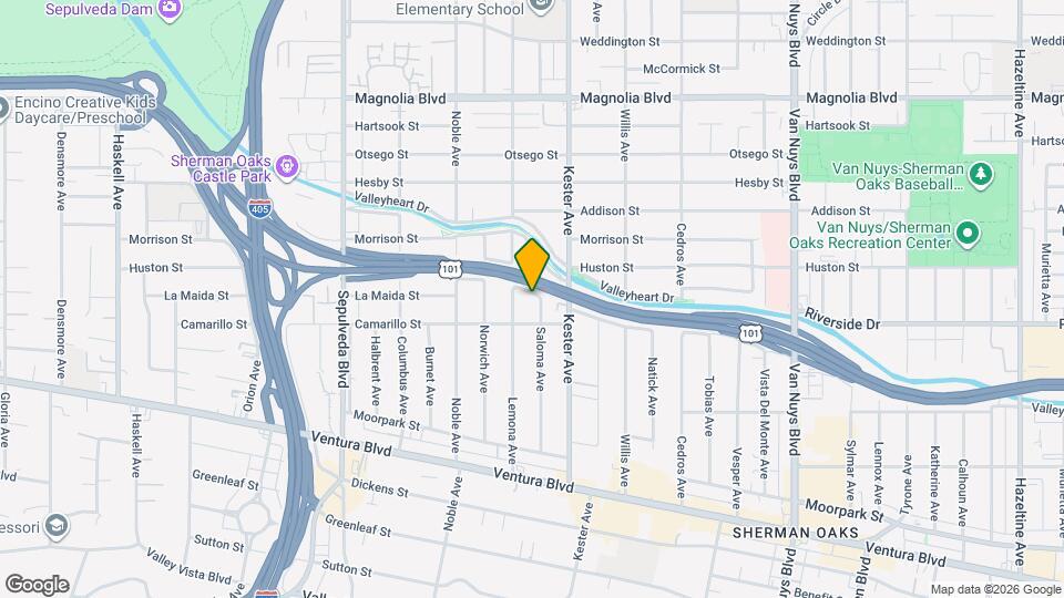 4829 Saloma Ave Map and Location Details
