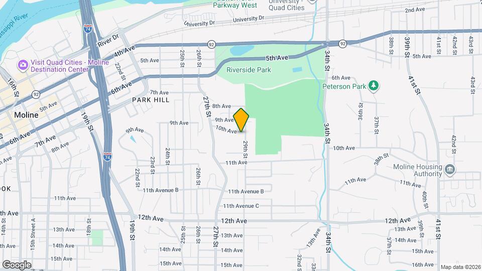 1007 29th St Map and Location Details