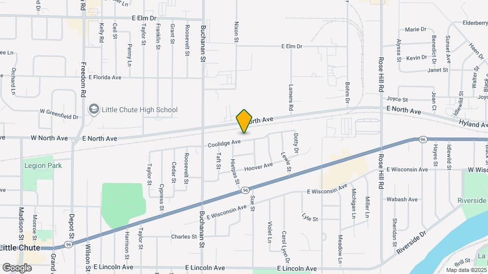 1312 Coolidge Ave Map and Location Details