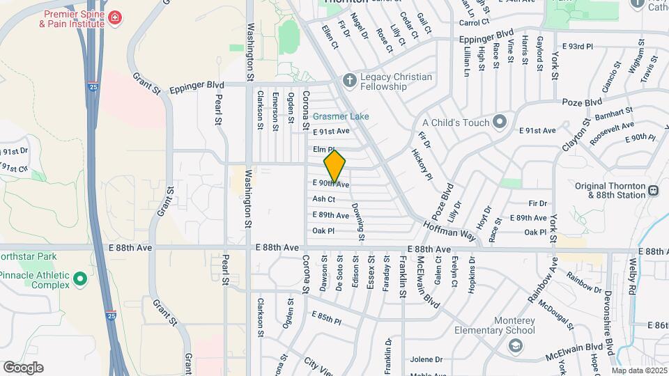 1050 E 90th Ave Mapa y Detalles de la Ubicación