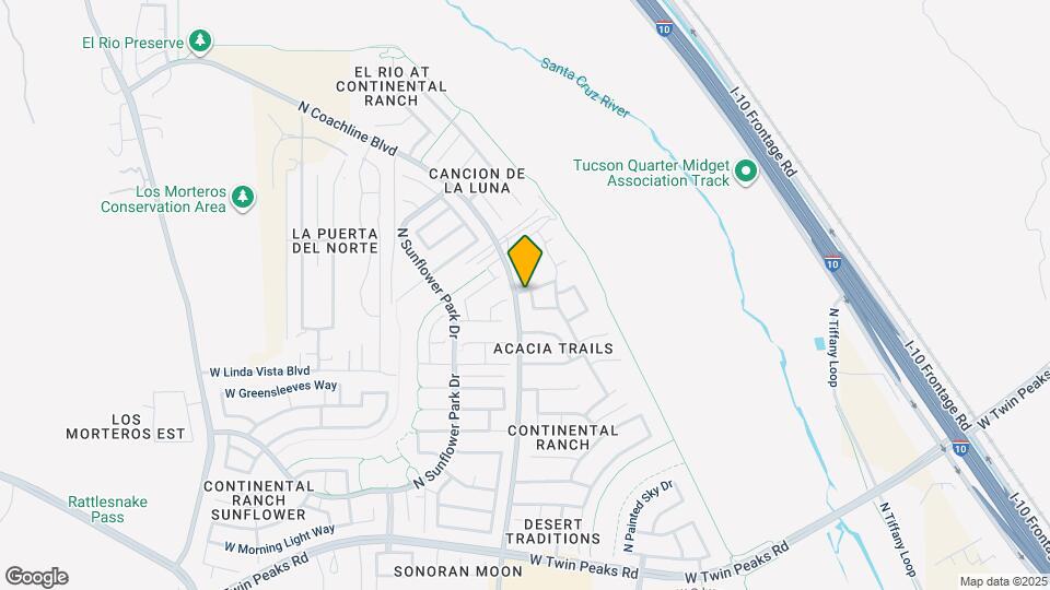 9747 N Sandy Valley Dr Mapa y Detalles de la Ubicación