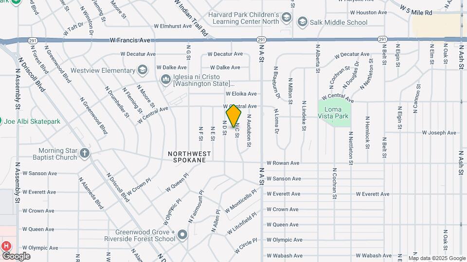 5709 N C St Map and Location Details