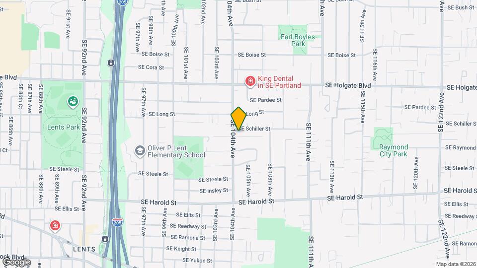 10421 SE Liebe St Mapa y Detalles de la Ubicación